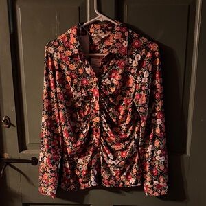 Nordstrom Rack Floral Long Sleeve Women's Top